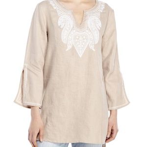 Linen embroidered Tunick